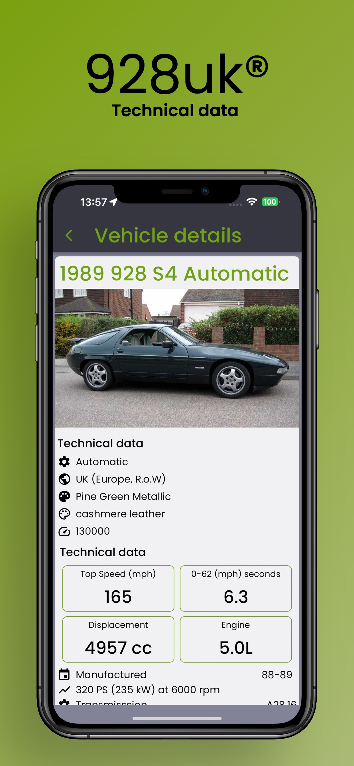 928uk vehicle details